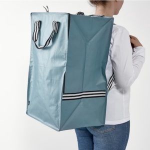IKEA Reusable Sustainable Backpack Bag Dusty Blue Gorsnygg Tote Bag NEW  NWT